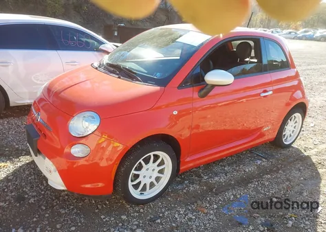 2015 Fiat 500E Battery Electric from USA, damaged, VIN 3C3CFFGE5FT585707